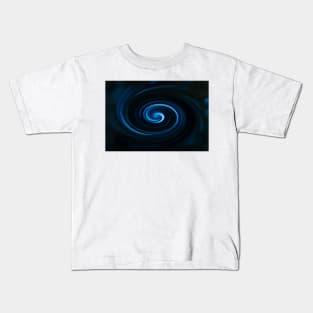 Blue Swirl Kids T-Shirt